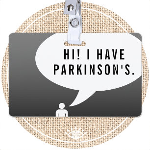 Badge La bulle de la bande dessinée PARKINSON'S MALADIE