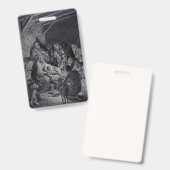 Badge La crèche biblique (Avant & arrière)