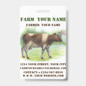 Badge La ferme à la vache (Back)