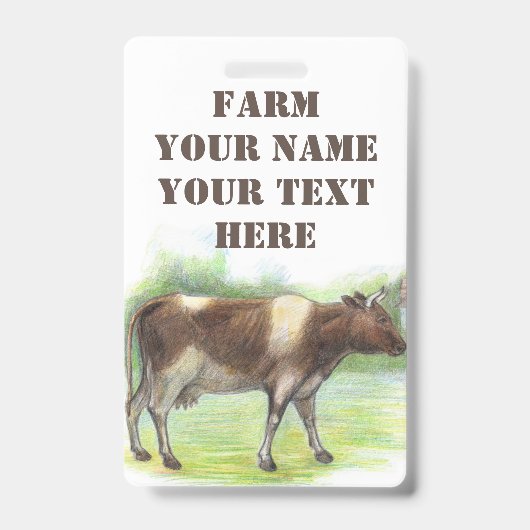 Badge La ferme à la vache (Front)