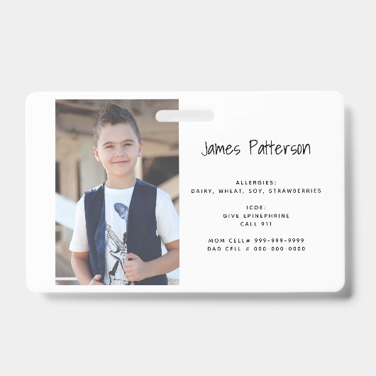 Badge La photo faite sur commande badine l'insigne (Avant)