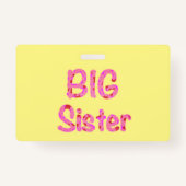 Badge La typographie des grandes soeurs (Dos)