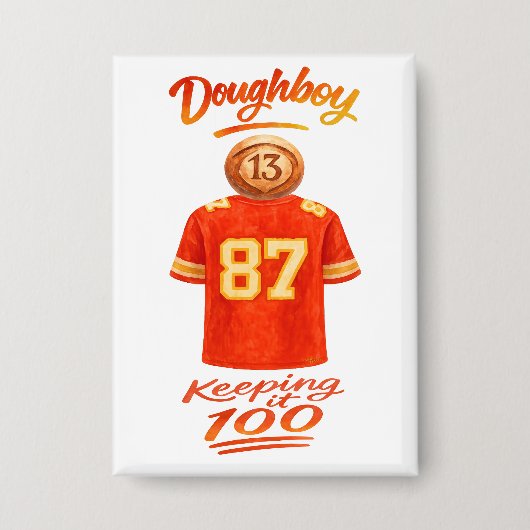 Badge La vie d'un Doughboy à 100% (Recto)