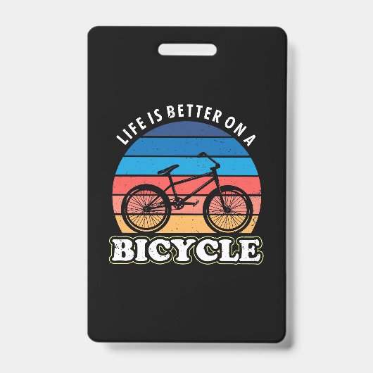 Badge La vie est meilleure à vélo (Avant)