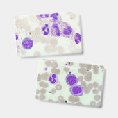 Badge Laboratoire d'hématologie du microscope à diaposit (Avant & arrière)