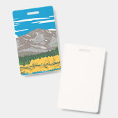 Badge Lac Fallen Leaf (Avant & arrière)