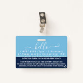 Badge LADA type 1.5 sensibilisation au diabète (Devant avec clip)