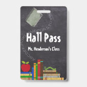 Badge Laisser-passer de l'école des enseignants tableau (Arrière)
