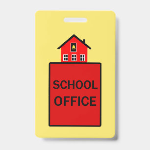 Badge Laisser-passer du hall de l'administration scolair