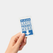 Badge Laissez le package ici (Manuel / portable)