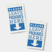 Badge Laissez le package ici (Avant & arrière)