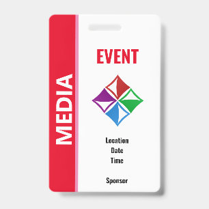 Badge Laissez-passer de sécurité pour événement spécial