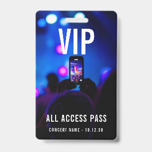 Badge Laissez-passer personnalisé pour événement VIP de