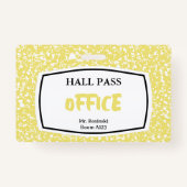 Badge laissez-passer pour les éducateurs (Dos)