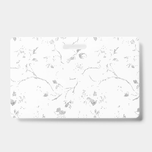 Badge Langue, Nuage Gris (Avant)