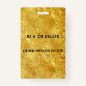 Badge lanière à la mode moderne carrée géométrique (Dos)