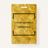 Badge lanière à la mode moderne carrée géométrique (Devant)