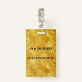 Badge lanière à la mode moderne carrée géométrique (Dos avec clip)