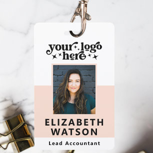Badge Lanière de nom d'employé avec ID d'événement perso