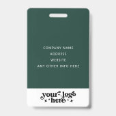 Badge Lanière de nom d'employé avec ID d'événement perso (Arrière)