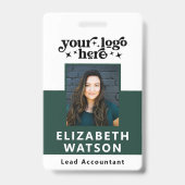 Badge Lanière de nom d'employé avec ID d'événement perso (Avant)