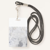 Badge lanyard de marbre (Derrière avec lanière)