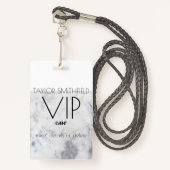 Badge lanyard de marbre (Devant avec lanière)