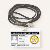 BADGE LANYARD VAN DE VLUCHTENDE HERSTELAGENT (Achterkant met draagriem)