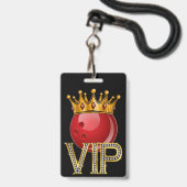 Badge Lanyard VIP BOWLING (Avant avec lanière)