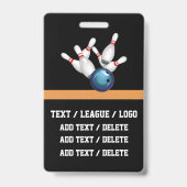 Badge Lanyard VIP BOWLING (Arrière)