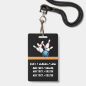 Badge Lanyard VIP BOWLING (Arrière avec lanière)