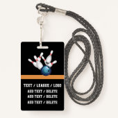 Badge Lanyard VIP BOWLING (Derrière avec lanière)