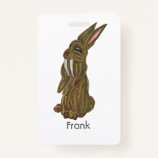 Badge Lapin à dent Sabre