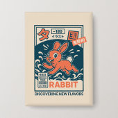 Badge Lapin Manga (Recto)