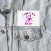 Badge Laughing Heals Cute Llama (Insitu)