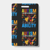 Badge L'Autisme N'Est Pas Un Handicap, C'Est Un Différen (Dos)