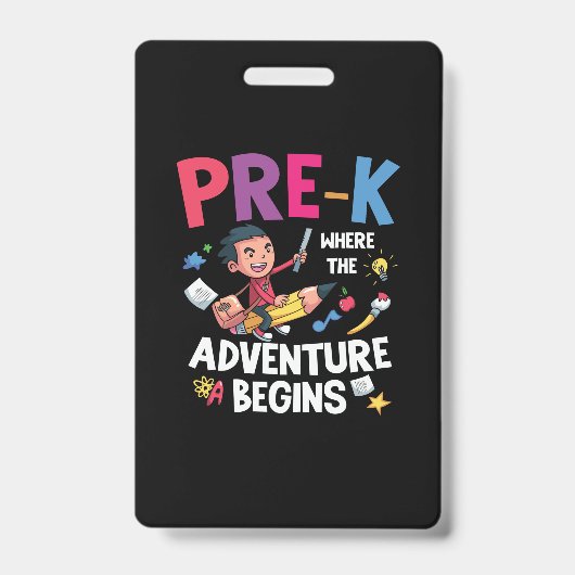 Badge L'aventure de la maternelle commence (Avant)