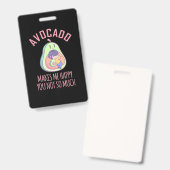 Badge L'avocat me rend heureux (Avant & arrière)