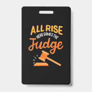 Badge L'Avocat Monte Ici Le Juge