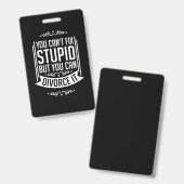 Badge L'avocat peut divorcer (Avant & arrière)