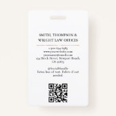 Badge Lawyer Attorney At Law Classy White (Dos)