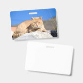 Badge Lazy cat (Avant & arrière)