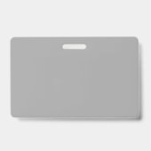 Badge Le bonjour moderne vide mon nom est gris (Arrière)
