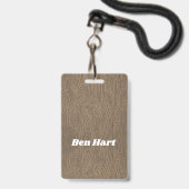 Badge Le chat est toujours sauvage (Arrière avec lanière)