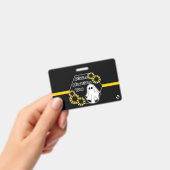 Badge le club de l'invisibilité cachée avec coordonnées (Manuel / portable)