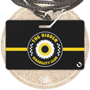 Badge le club d'invisibilité caché avec les coordonnées