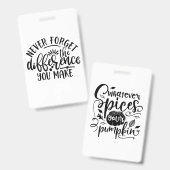 Badge Le Design Enseignant N'Oublie Jamais La Différence (Avant & arrière)