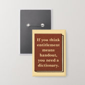 Badge Le droit n'est pas un document (Recto/Verso)