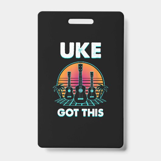 Badge Le guitariste Uke a cet anniversaire. (Avant)