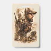 Badge Le lien du chasseur – Pointer allemand à poil dur (Arrière)